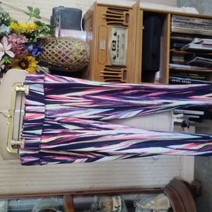 Material Girl fun colorful leggings size L